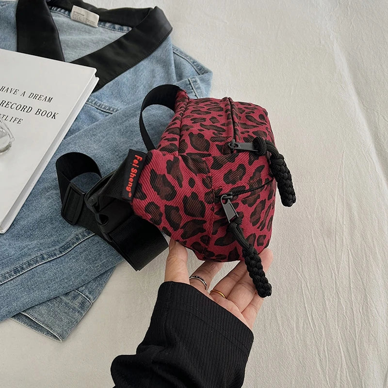 Leopard Print Waist Bag Fashion Fanny Pack Phone Purse