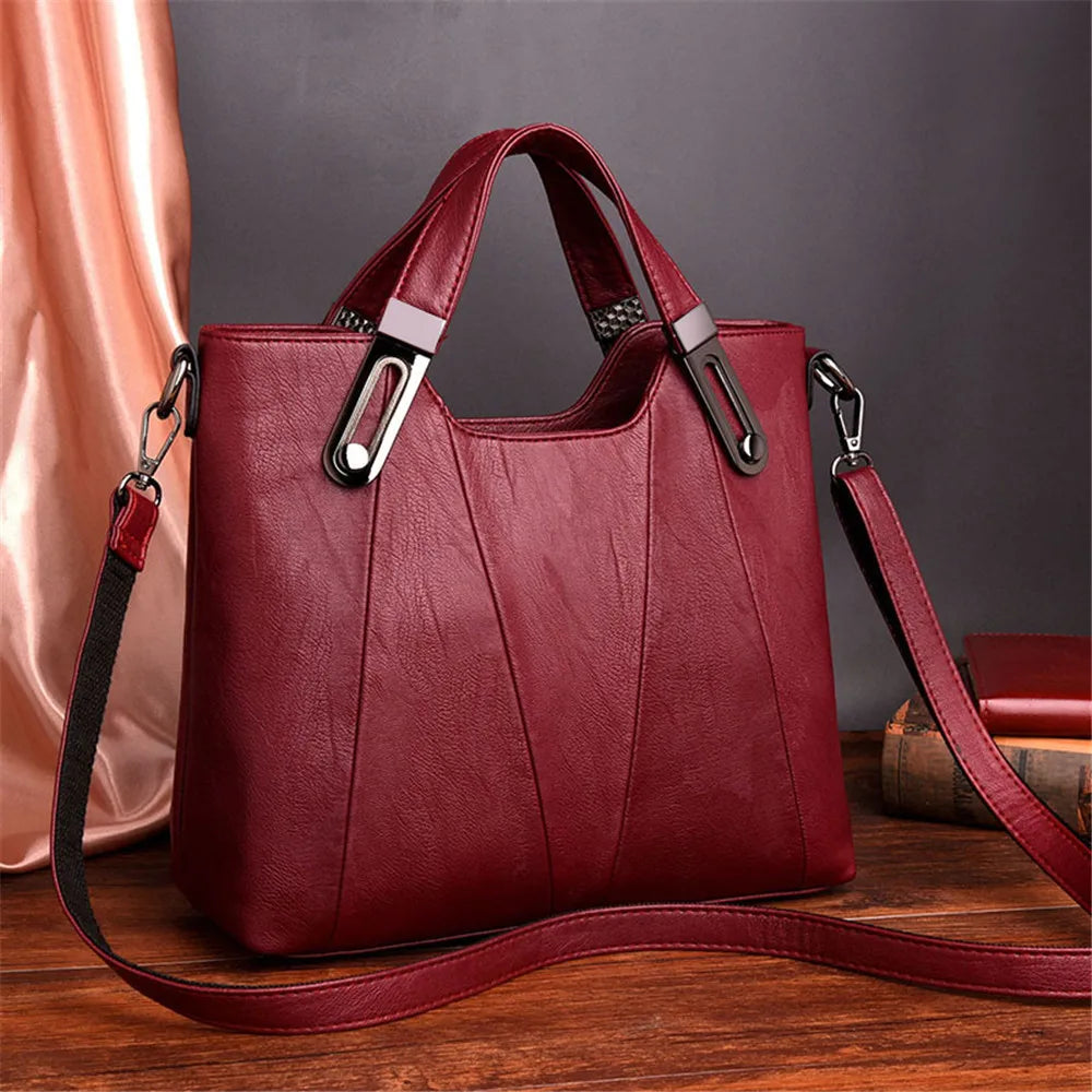 PU Leather Handbag for Women Crossbody Shoulder Tote Bag