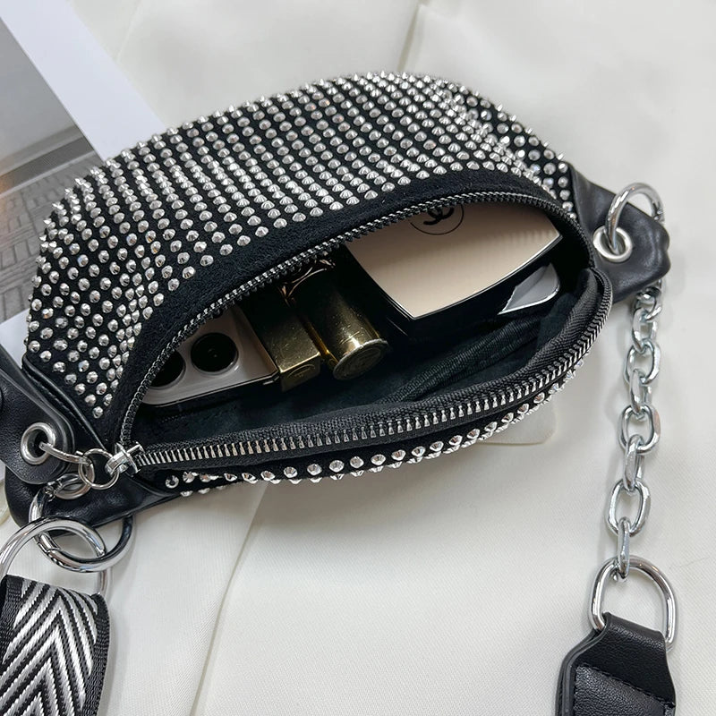 Lady Waist Bag Fashion Chain Crossbody Chest Bag