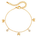Bow Bracelet 18K Gold Plated Stainless Steel Ribbon Jewelry