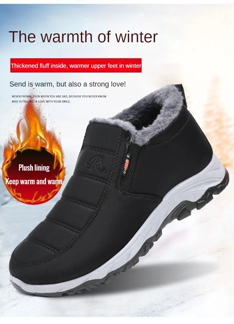 Men Winter Shoes Casual Cotton Warm Chunky Sole Shoes