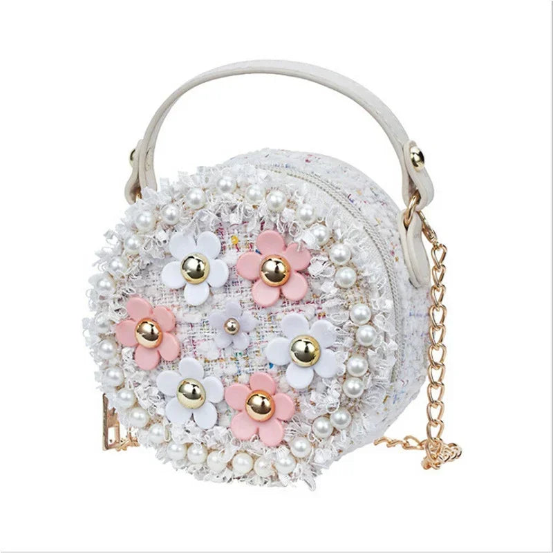 Kids Crossbody Bag Flower Messenger Shoulder Bag for Girls