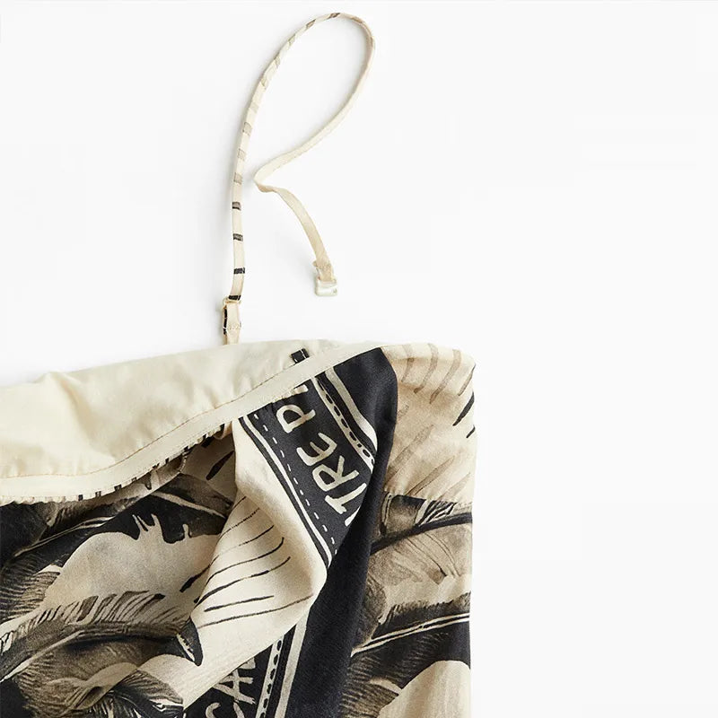 Floral Maxi Dress Oversize V-Neck Beach Dress for Women