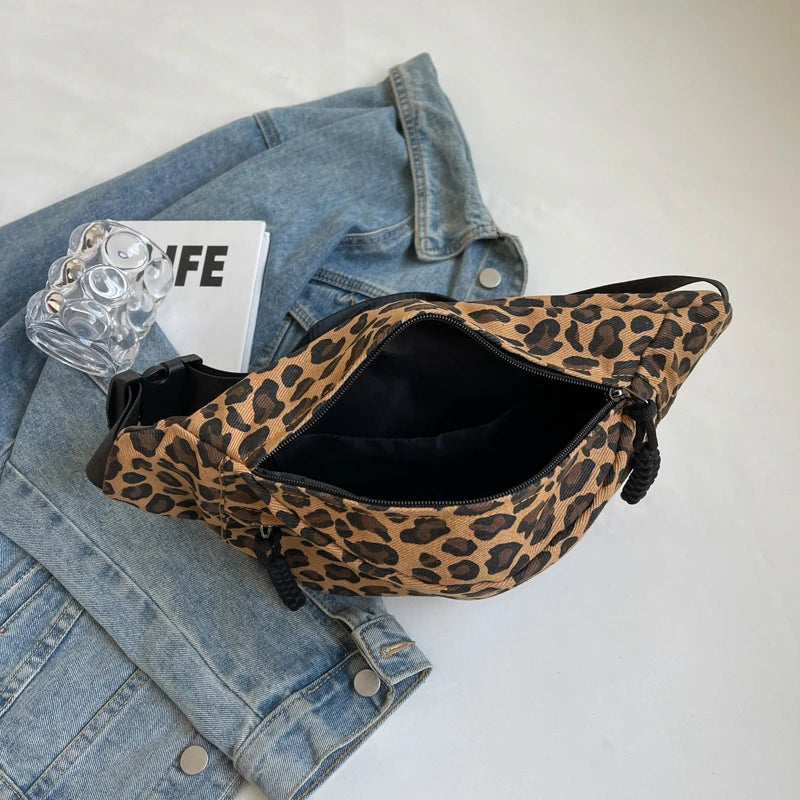 Leopard Print Waist Bag Fashion Fanny Pack Phone Purse