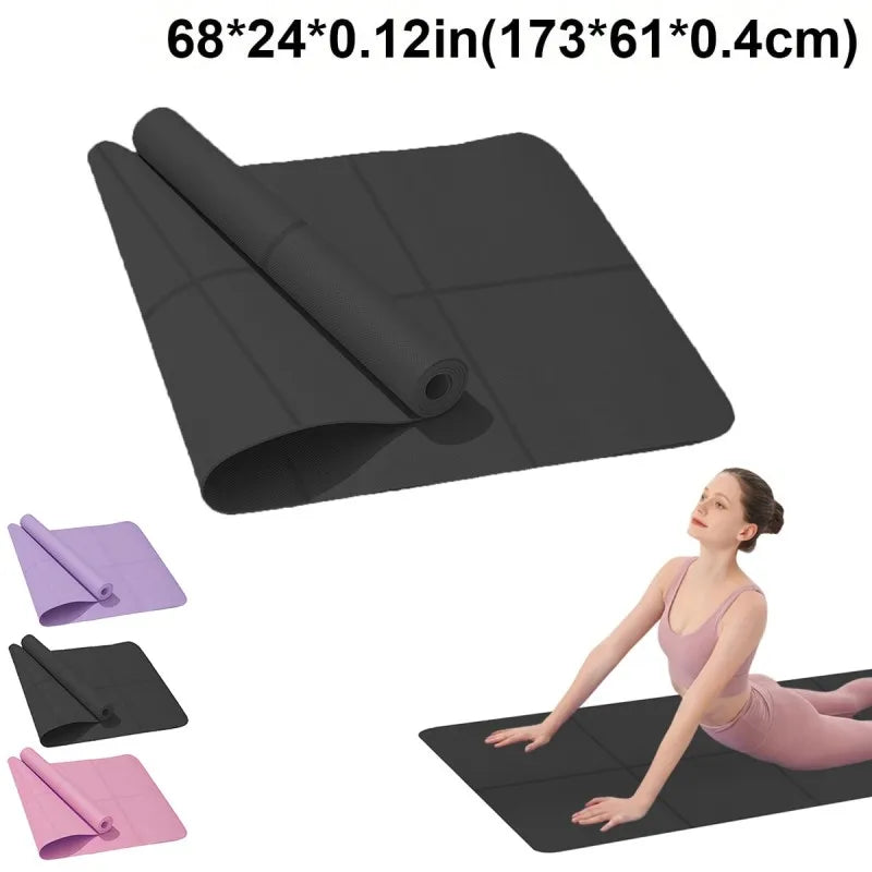 Yoga Mat Anti-skid Sports Fitness EVA Comfort Foam 4MM Thick Yoga Mat for Exercise Yoga and Pilates Gymnastics Mat - Smart Living Store
