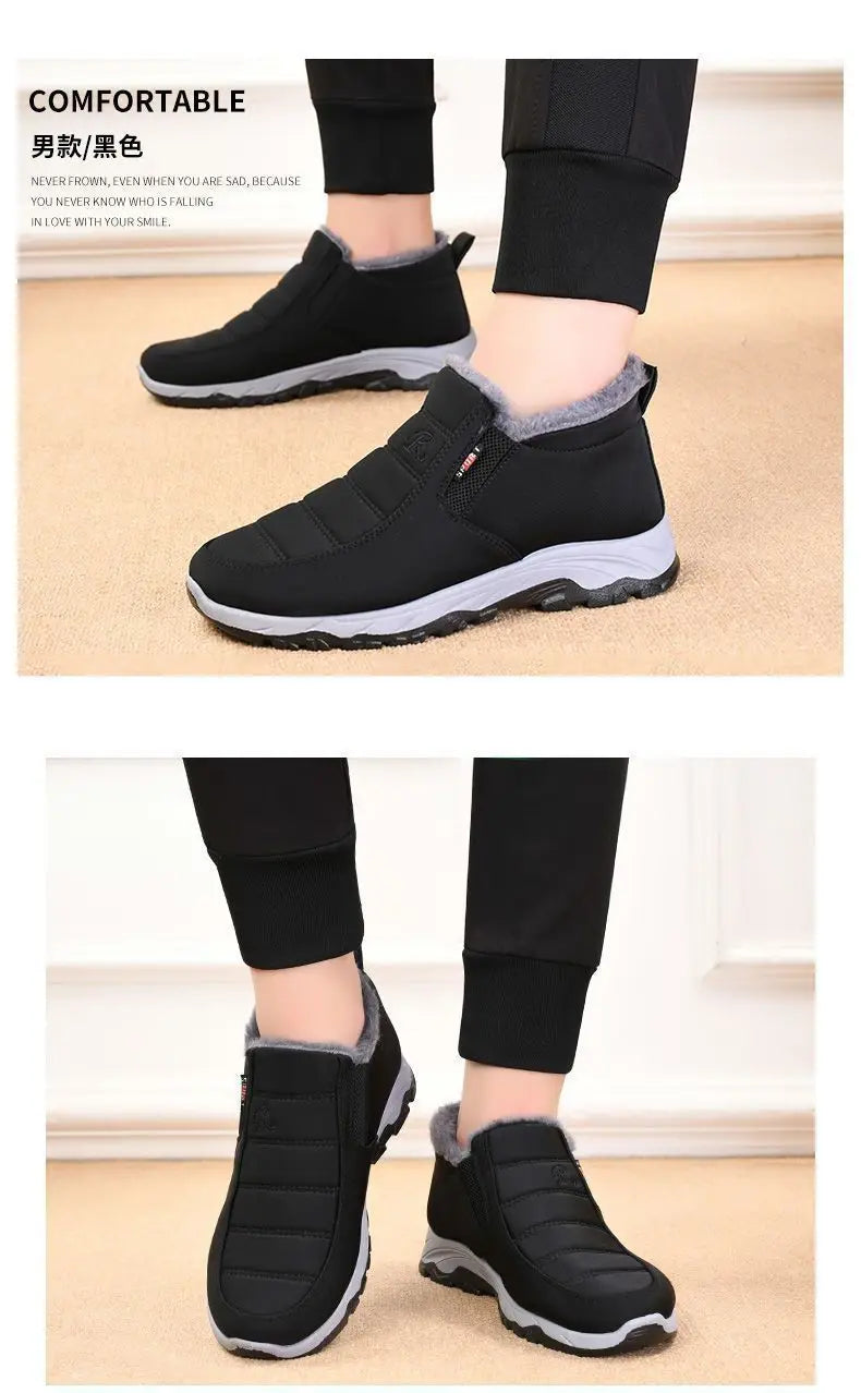 Men Winter Shoes Casual Cotton Warm Chunky Sole Shoes