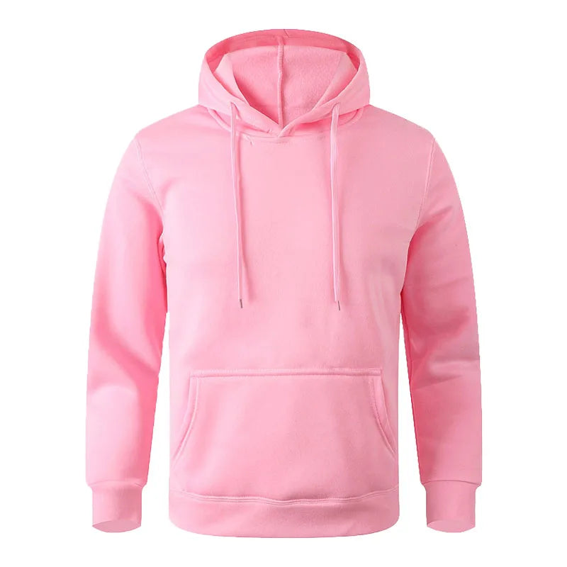 Minimalist Hoodie Fleece Black White Couple Sweatshirt