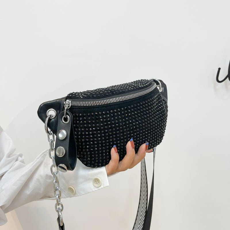 Lady Waist Bag Fashion Chain Crossbody Chest Bag