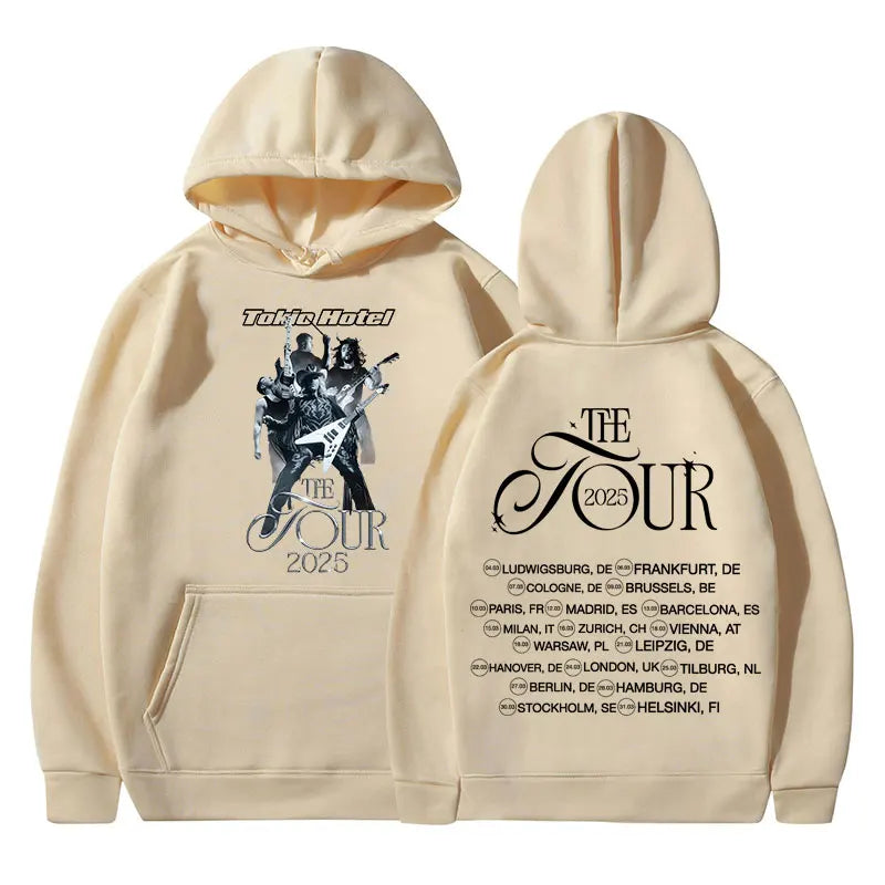 Tokio Hotel Hoodie 2025 Concert Tour Oversized Sweatshirt