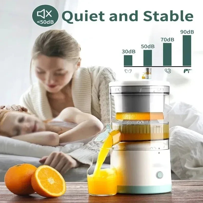 Portable Electric Juicer Wireless USB Rechargeable Citrus Squeezer