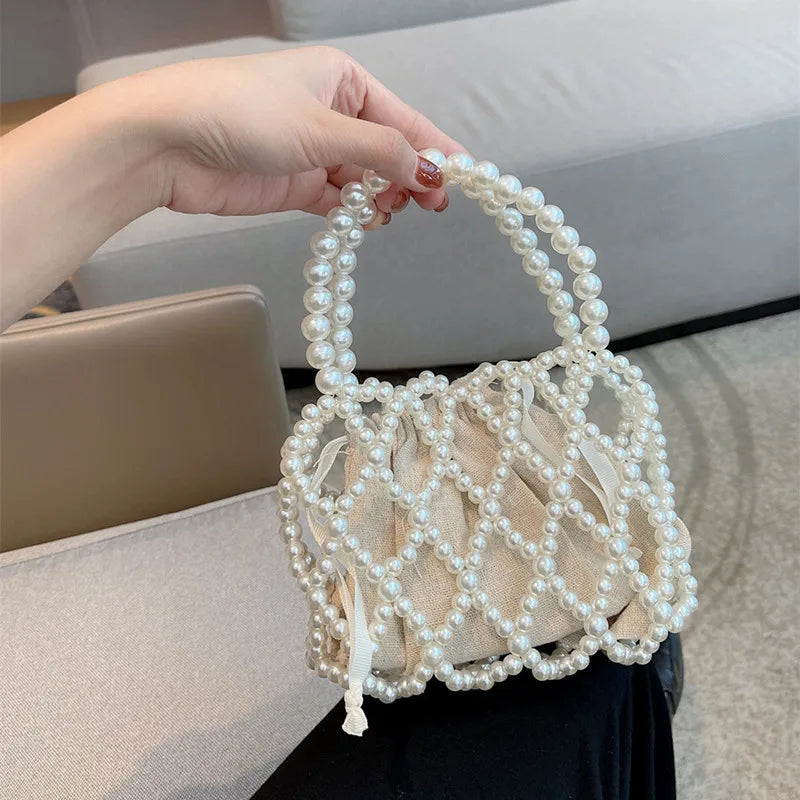 Basket Handbag Summer Shoulder Crossbody Beach Bag for Women