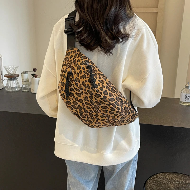 Leopard Print Waist Bag Fashion Fanny Pack Phone Purse