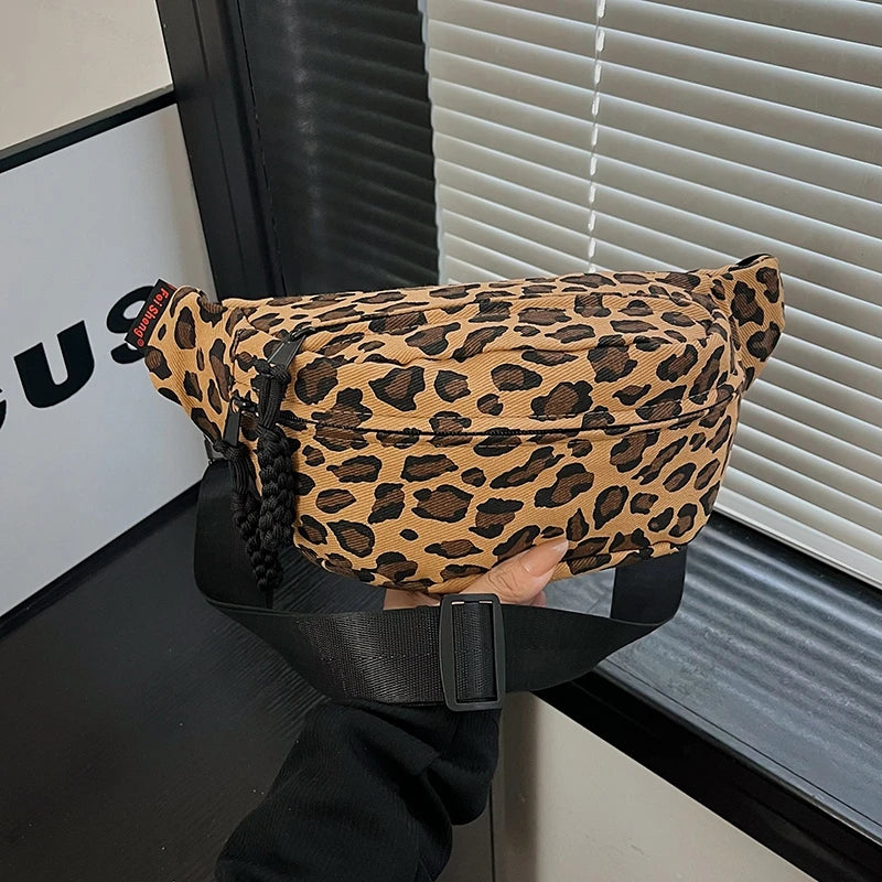Leopard Print Waist Bag Fashion Fanny Pack Phone Purse