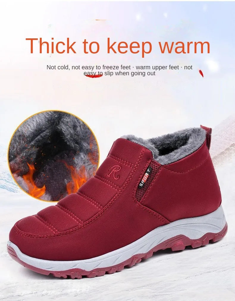 Men Winter Shoes Casual Cotton Warm Chunky Sole Shoes