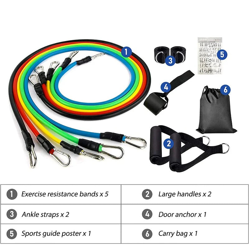 Resistance Bands Set Professional Elastic Workout Expander