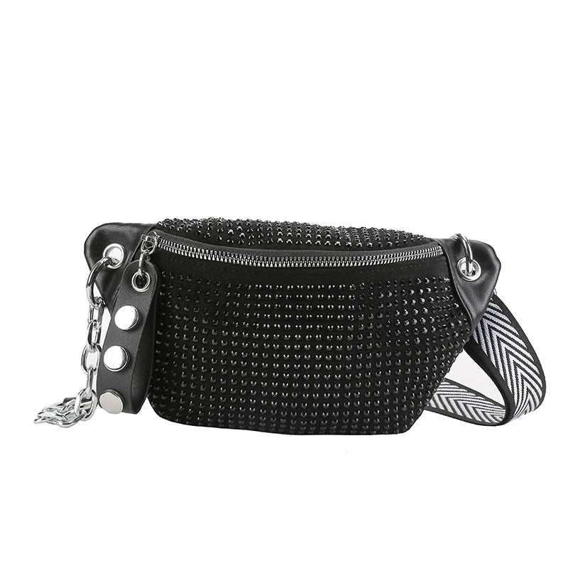 Lady Waist Bag Fashion Chain Crossbody Chest Bag