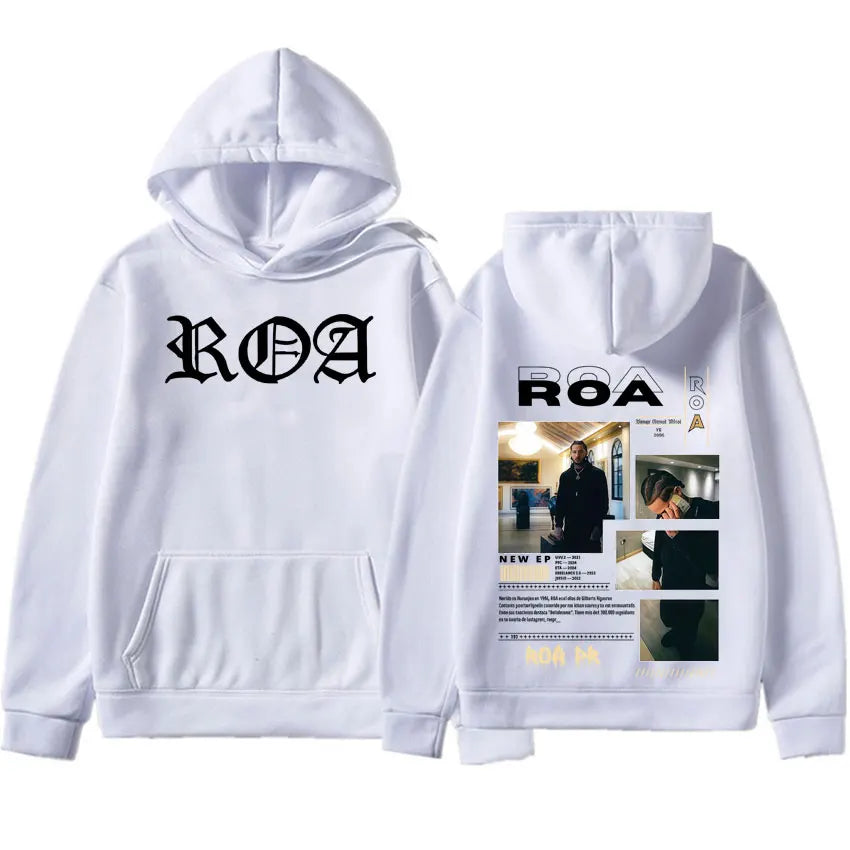 Hip Hop Hoodie Rapper Roa Tour Oversized Sweatshirt