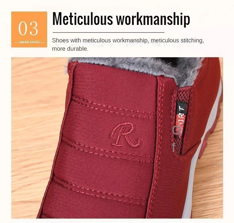 Men Winter Shoes Casual Cotton Warm Chunky Sole Shoes