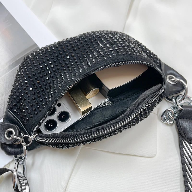 Lady Waist Bag Fashion Chain Crossbody Chest Bag