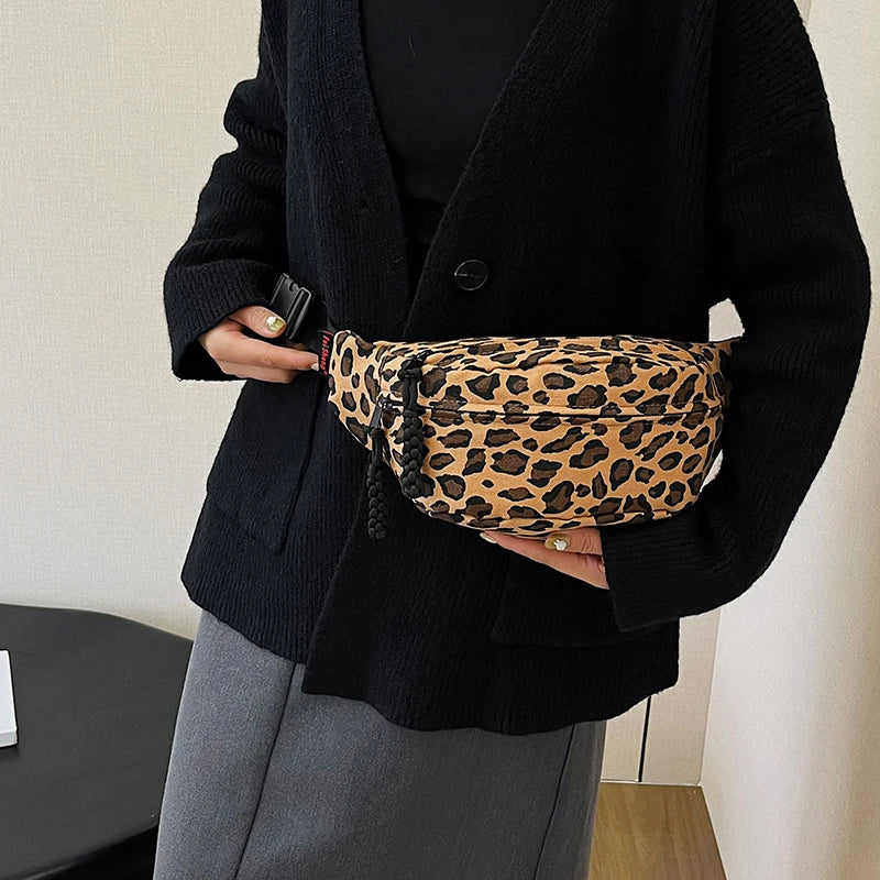Leopard Print Waist Bag Fashion Fanny Pack Phone Purse