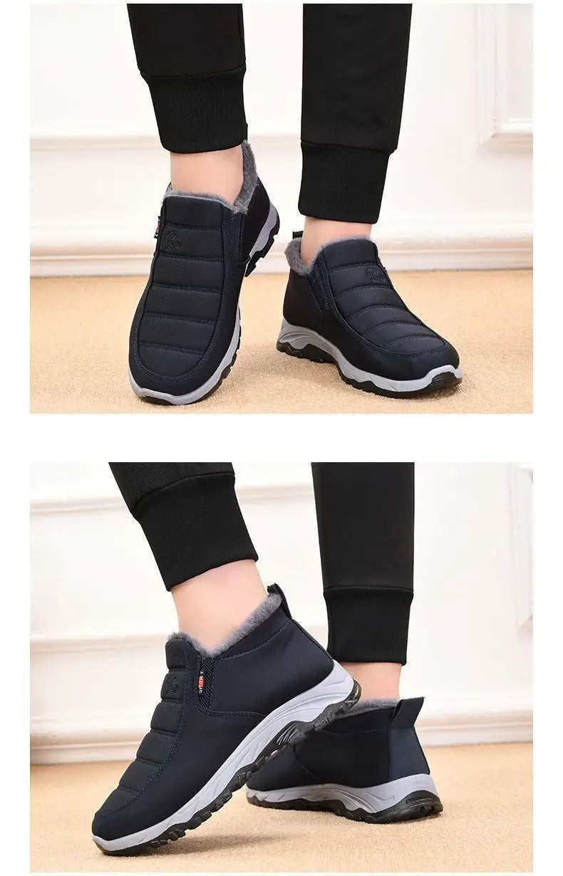 Men Winter Shoes Casual Cotton Warm Chunky Sole Shoes