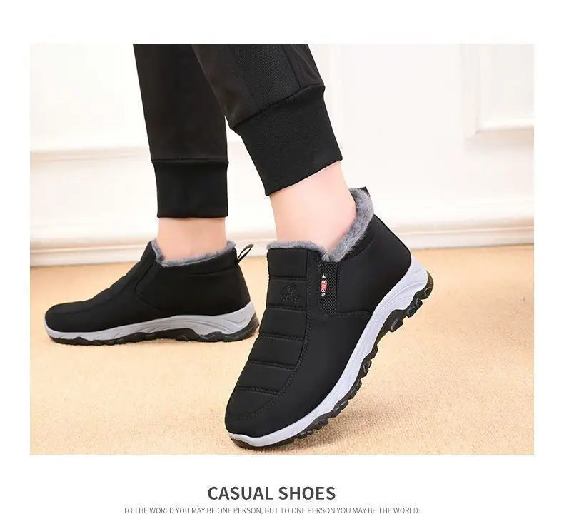 Men Winter Shoes Casual Cotton Warm Chunky Sole Shoes