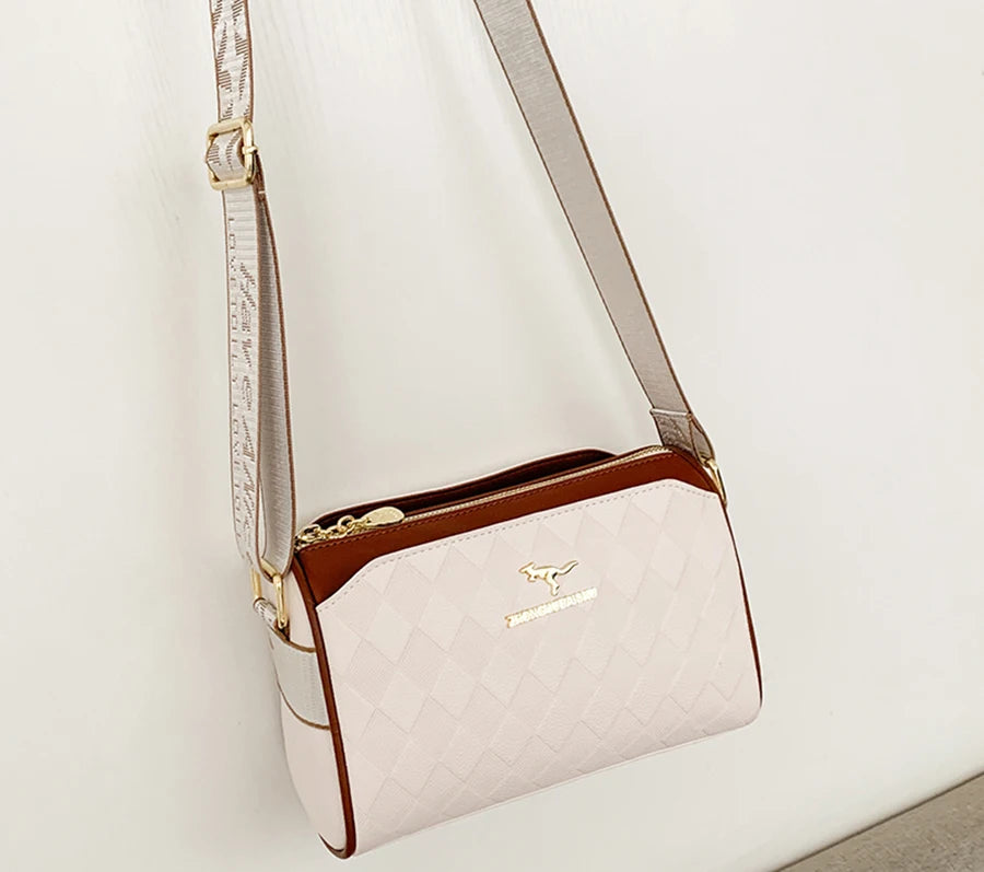 Women Messenger Bag Designer Checkered Crossbody Shoulder Bag