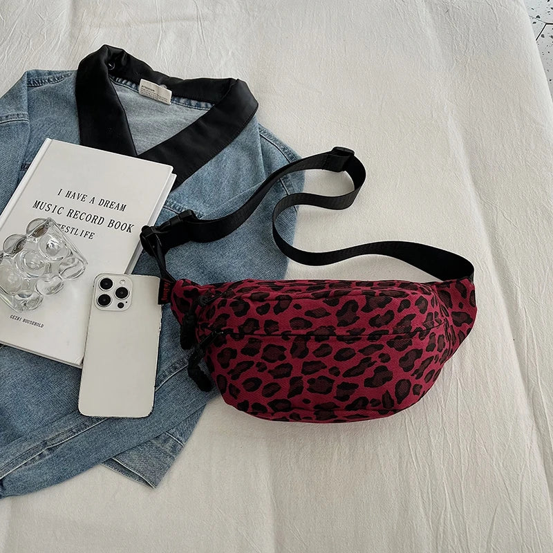 Leopard Print Waist Bag Fashion Fanny Pack Phone Purse