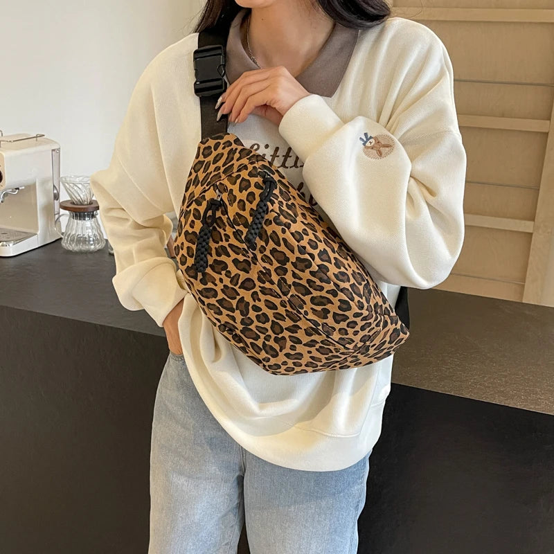 Leopard Print Waist Bag Fashion Fanny Pack Phone Purse