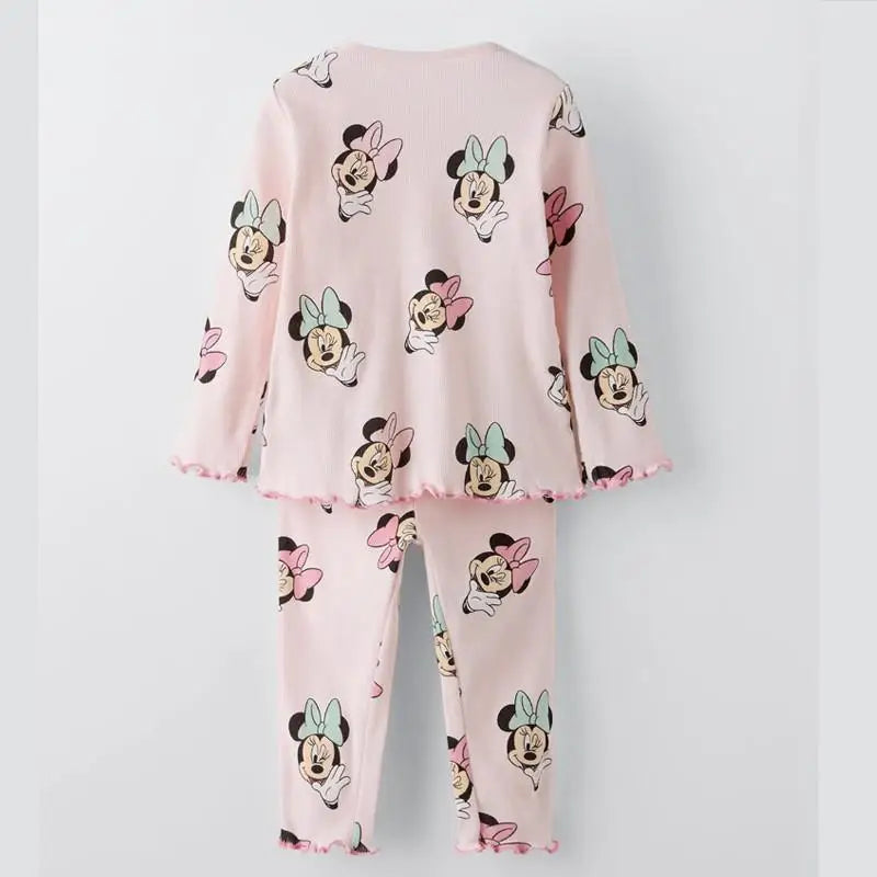 Kids Autumn Pajamas Long Sleeve Tops and Pants Set