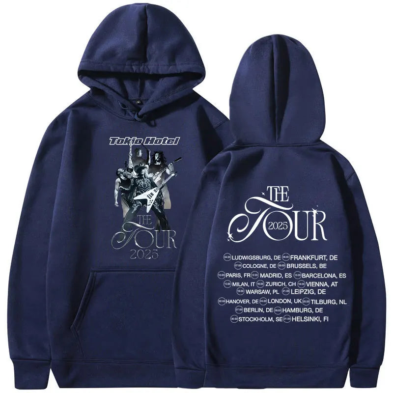 Tokio Hotel Hoodie 2025 Concert Tour Oversized Sweatshirt