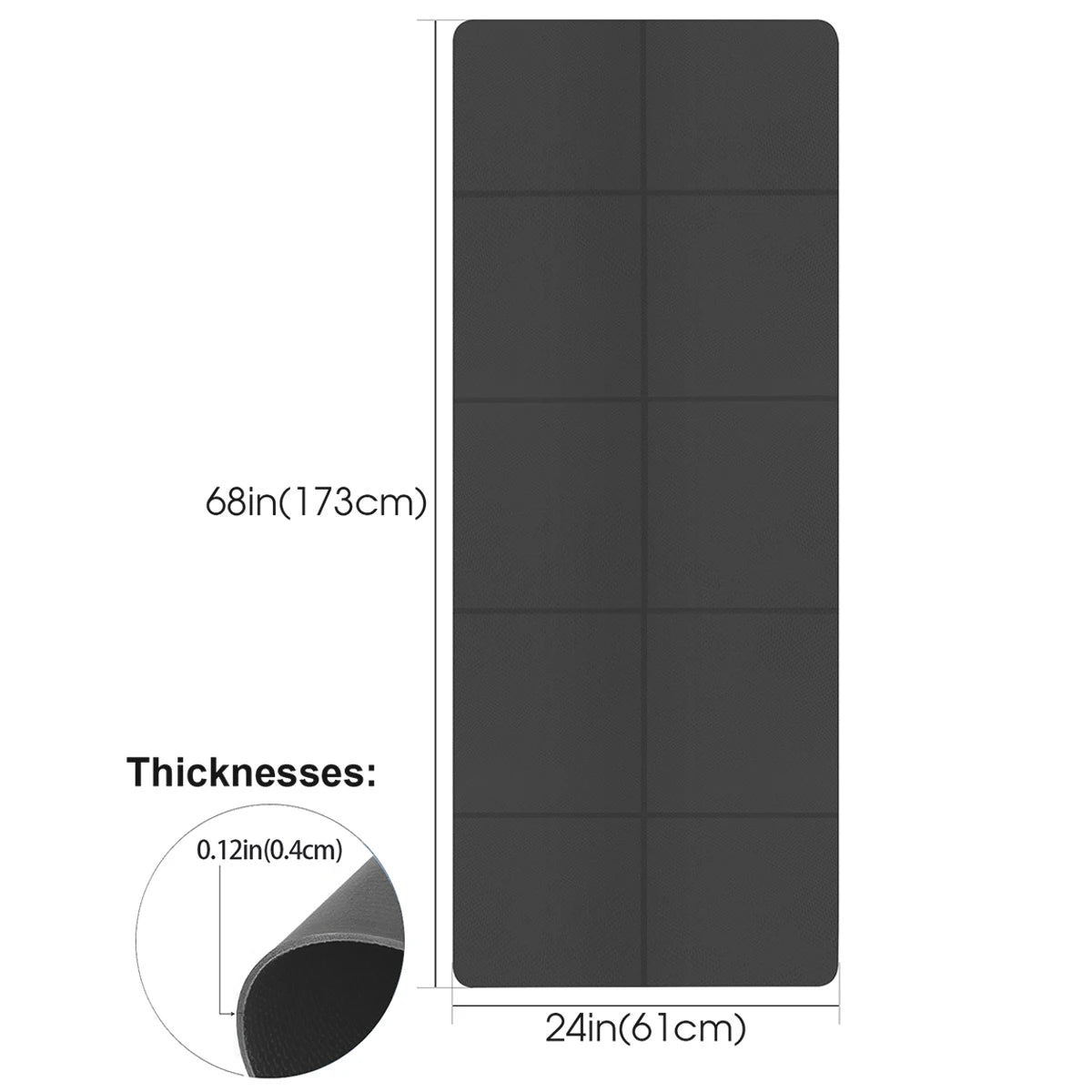 EVA Yoga Mat 4MM Comfortable Foam Fitness Mat