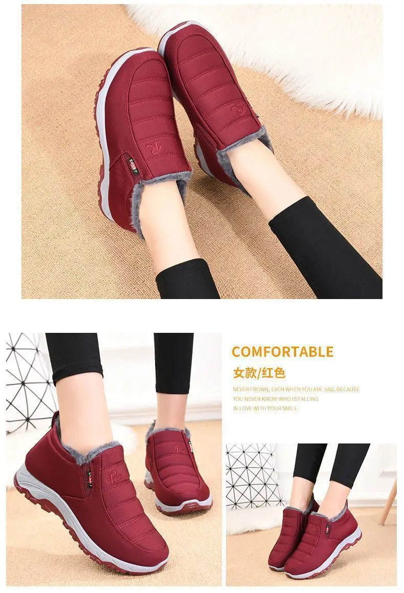 Men Winter Shoes Casual Cotton Warm Chunky Sole Shoes