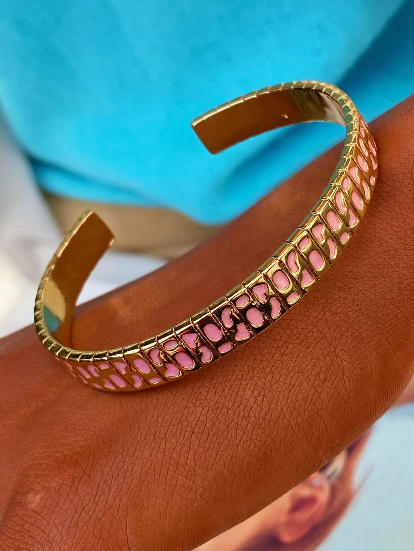 Cloisonne Bracelet Vintage Colorful Flower Bangle Jewelry