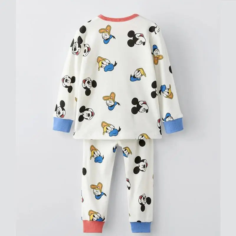 Kids Autumn Pajamas Long Sleeve Tops and Pants Set