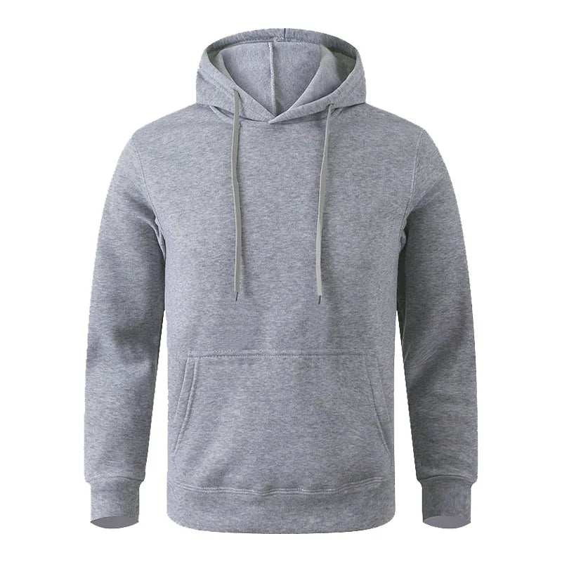 Minimalist Hoodie Fleece Black White Couple Sweatshirt