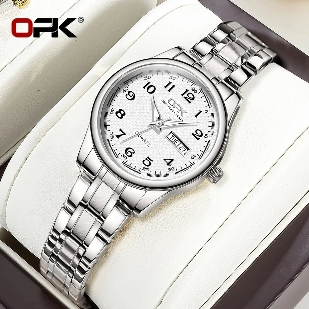 Women Quartz Watch Waterproof Classic Stainless Steel Watch