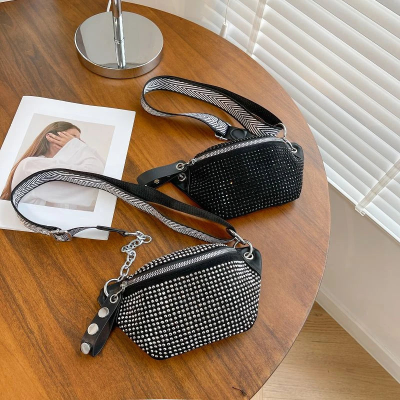Lady Waist Bag Fashion Chain Crossbody Chest Bag