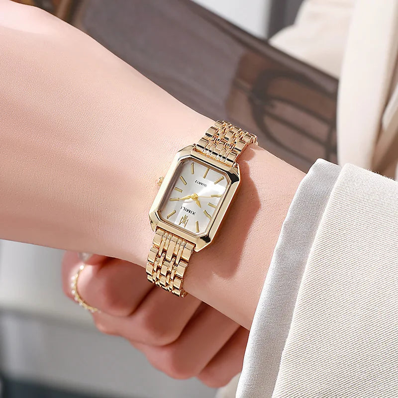 Women Watch Light Luxury Stainless Steel Quartz Watch