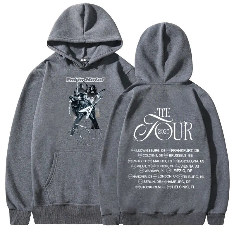 Tokio Hotel Hoodie 2025 Concert Tour Oversized Sweatshirt