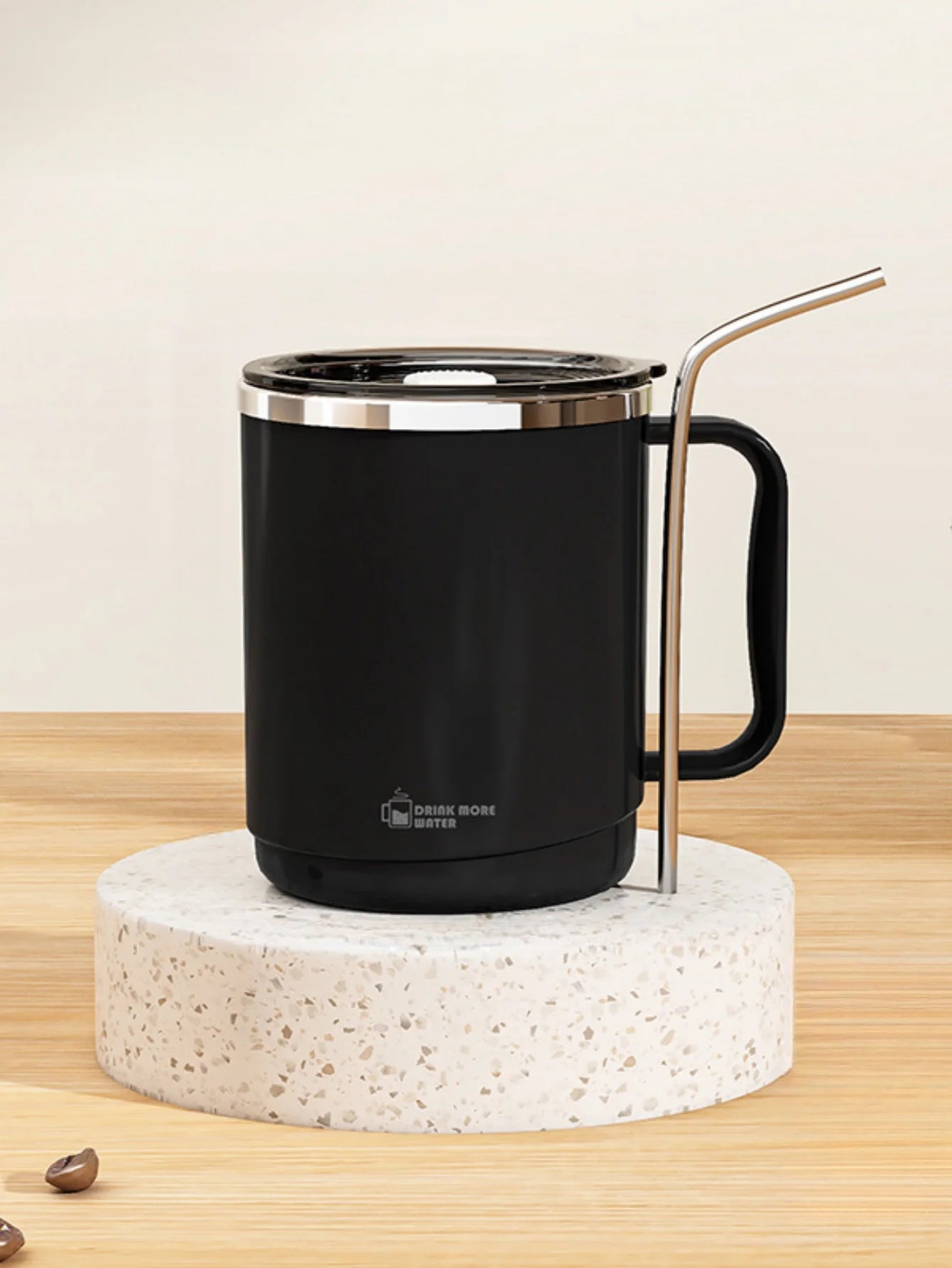 Stainless Steel Mug with Lid Large Capacity Coffee Cup
