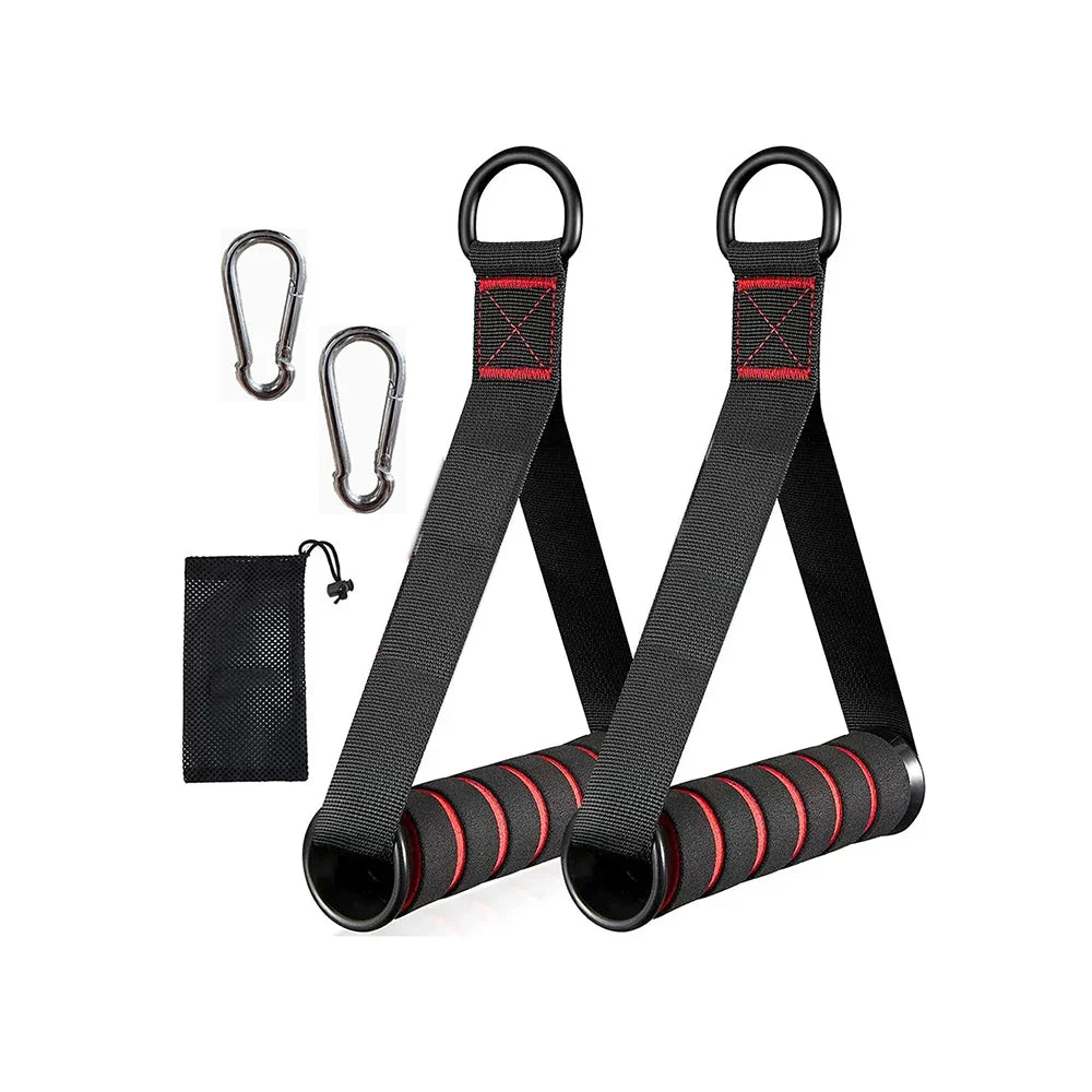 Exercise Handles, Replacement Cable Machine Attachments for Home Gym Equipment, Pulley System, Pilates, Resistance Bands, Strength Trainer, Heavy Duty Working Out Handles