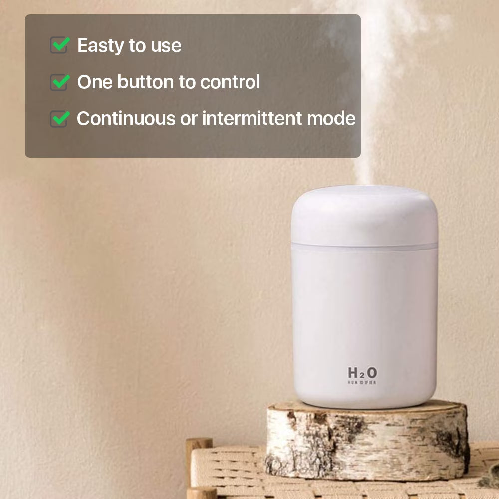 Humidifier for Room Home Small Quiet Ultrasonic Air Portable Humidifiers for Bedroom, White