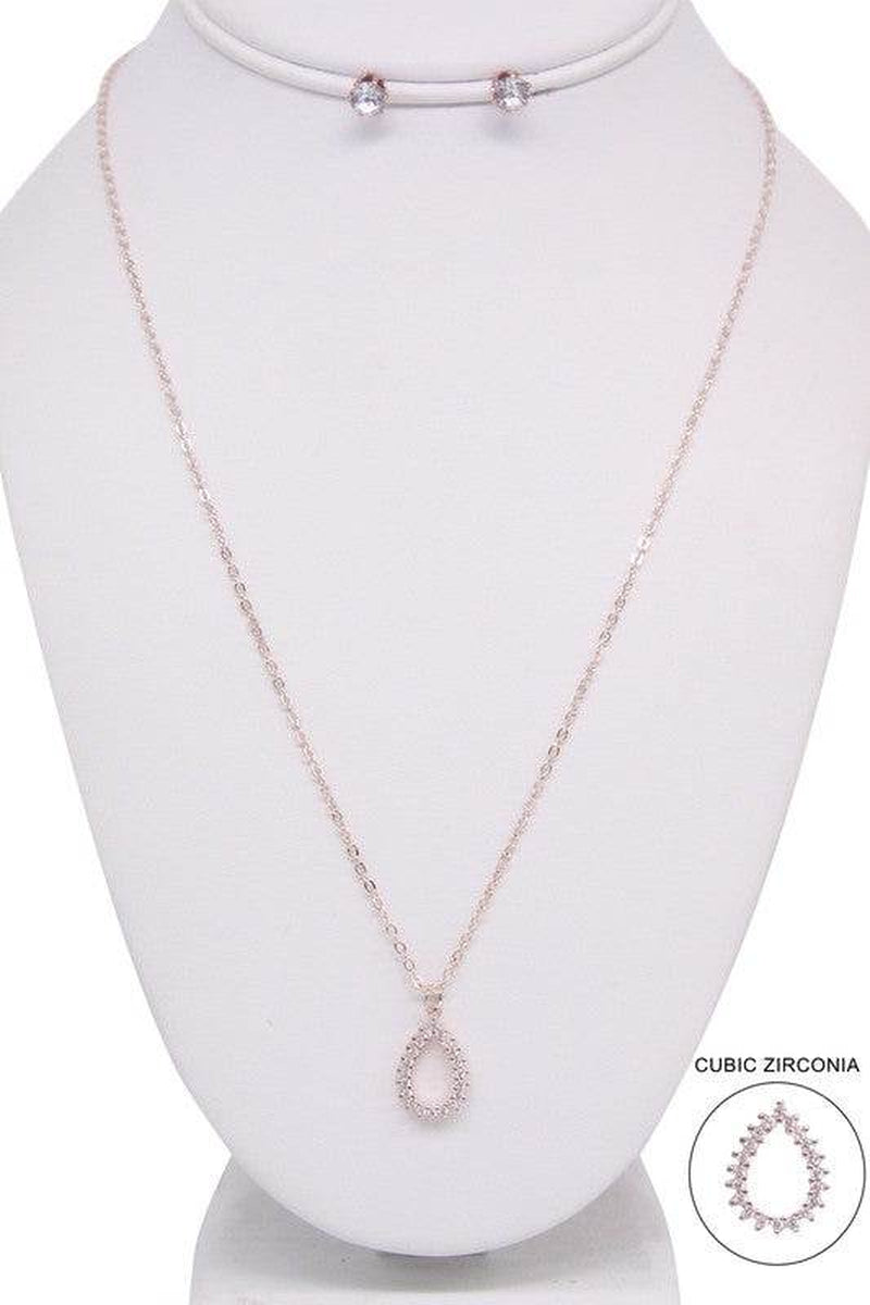TEAR DROP NECKLACE SET